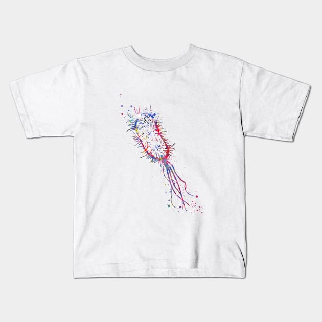 Escherichia coli Kids T-Shirt by RosaliArt